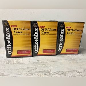 15 pcs Standard Single CD DVD Movie Case Storage Box for Wii Game Or Movies NEW